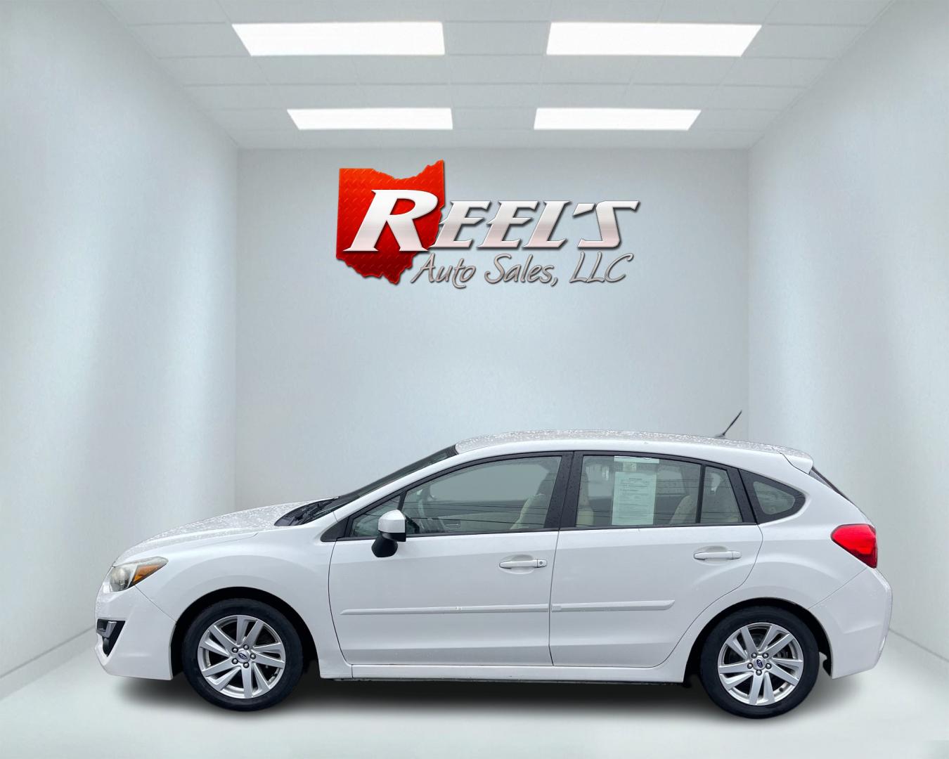 2015 White /Gray Subaru Impreza Premium (JF1GPAC62F8) with an 2.0L H4 DOHC 16V engine, Automatic transmission, located at 547 E. Main St., Orwell, OH, 44076, (440) 437-5893, 41.535435, -80.847855 - Photo#9